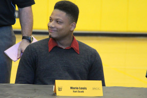 Mario Louis signed to play football at Fort Scott.
