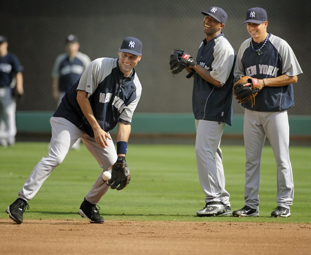 Yankees practice for Game 6 of ALCS