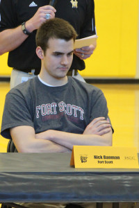 Nick Banman signed to play baseball at Fort Scott.