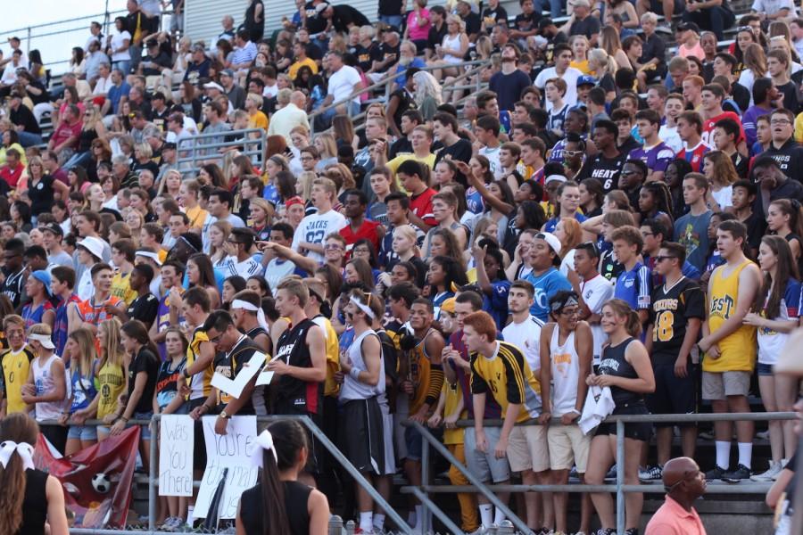 Nordic Nasties cheer on Wests football team. Photo by Faith Duensing.