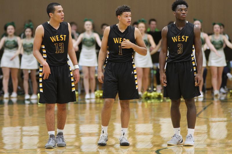 (Left to Right) Junior Cameron Southern, Junior Elijah Graham, and Senior Israel Watson