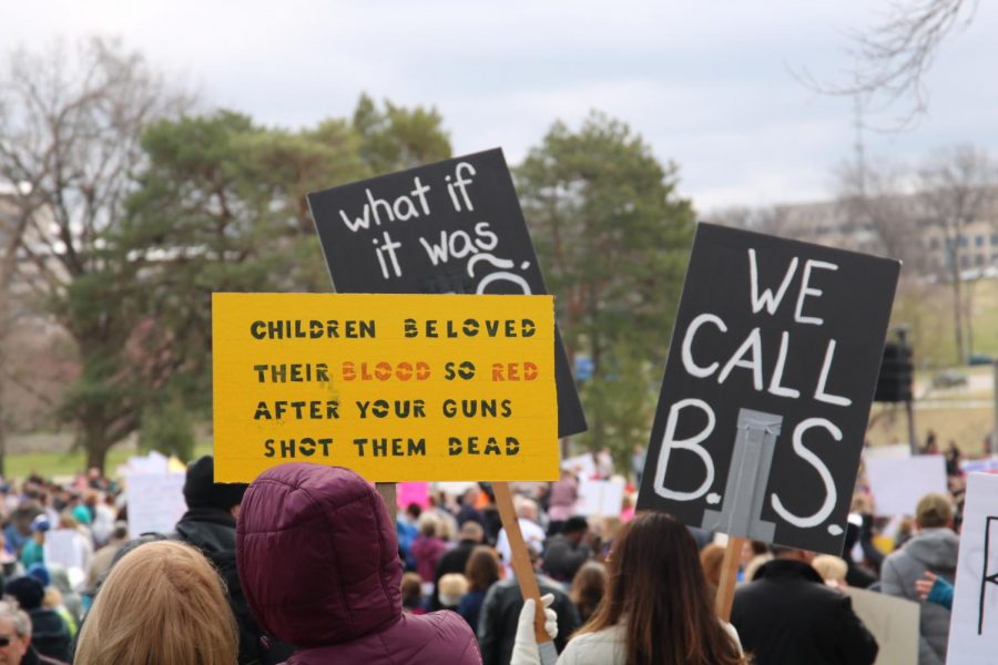 Students participating in the march for our lives.