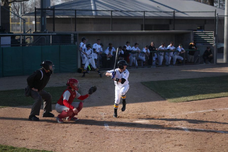 Junior Walker Nickel is ready to swing at a pitch.