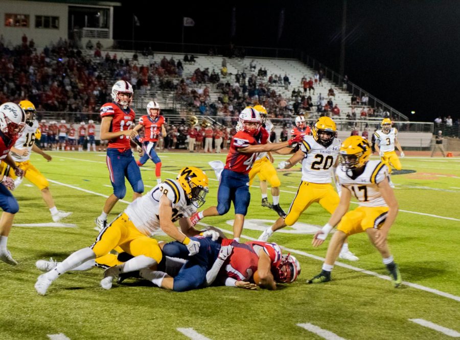 West Vikings getting a tackle!