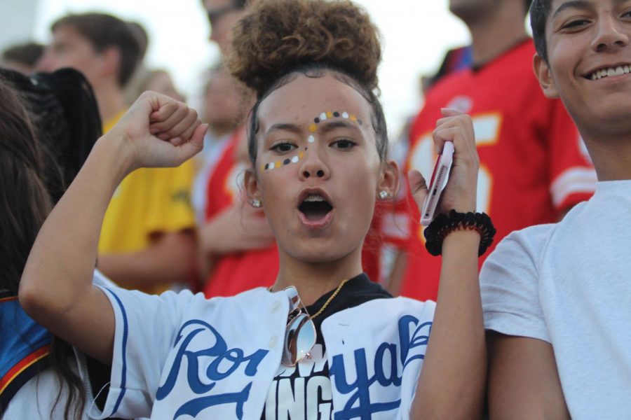 Arista Pointer cheering on the Vikings! 